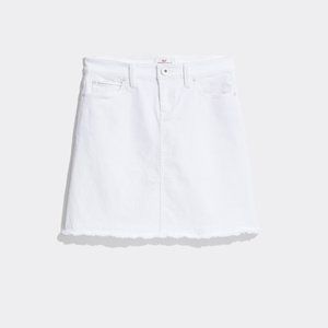 Raw Hem White Jean Vineyard Vines Skirt
